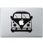 Volkswagen Bus MacBook Aufkleber Schwarz MacBook Aufkleber